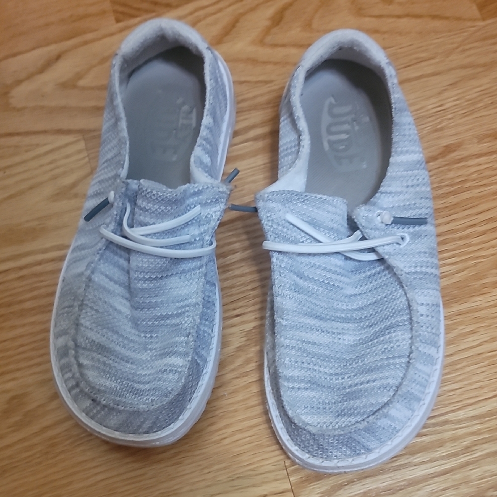 Women's Gray Moccasins